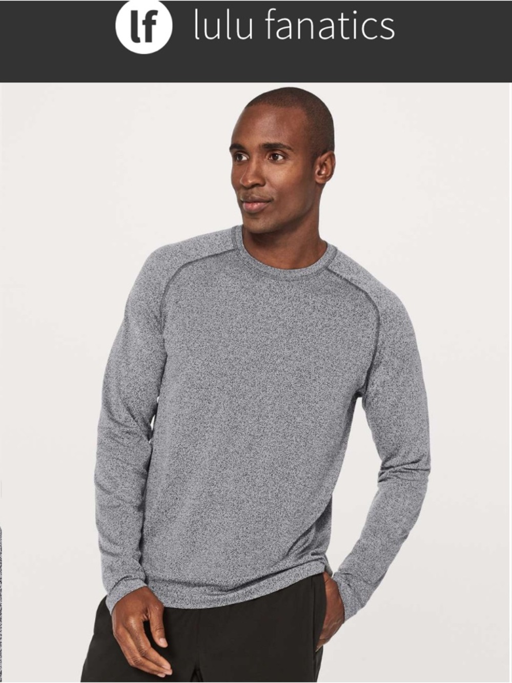 Men’s Lululemon Metal Vent Tech Long Sleeve Sz Large Black White (First Release)